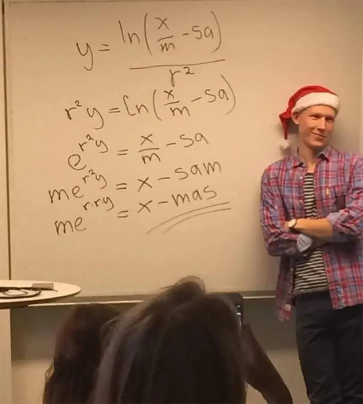 Weihnachten im Mathematikunterricht