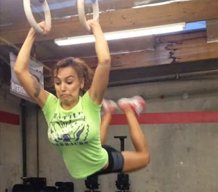Swinging High with Gym Rings