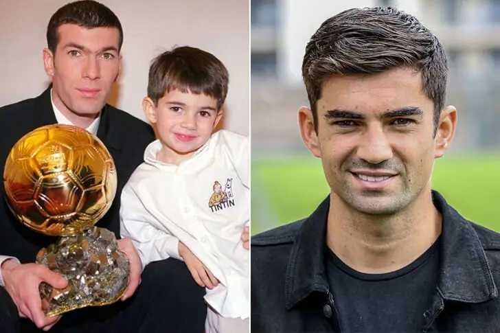 Enzo Zidane et Zinedine Zidane