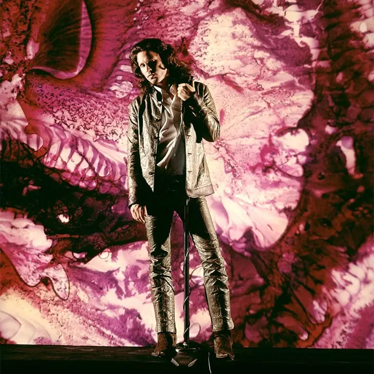 Jim Morrisson Bathed In Psychedelic Lights & Leather, 1968