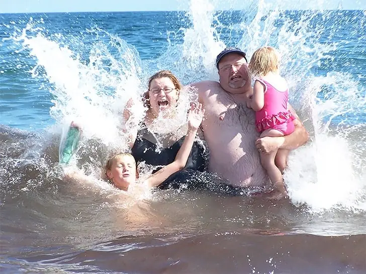 A Family’s Wave Crash Course