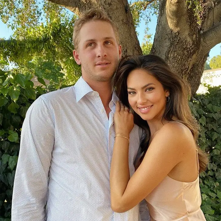 Jared Goff and Christen Harper