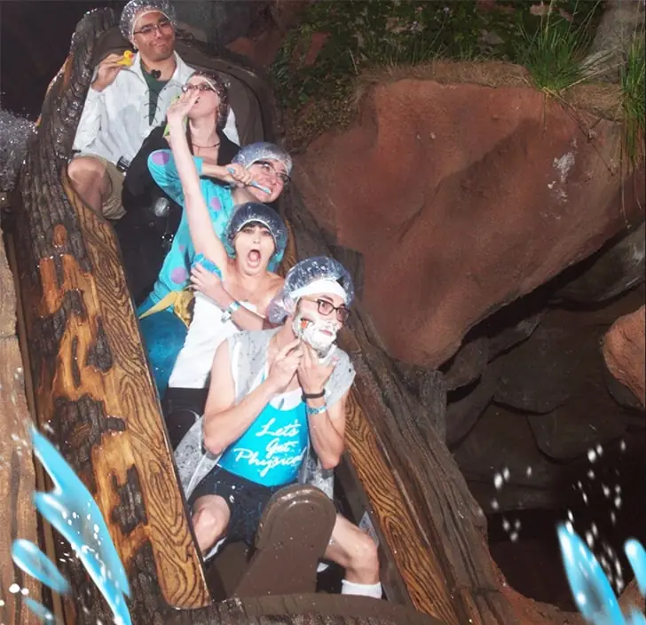 Riders Turn On-Ride Cameras into a Shower Show!