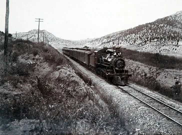 Raton Pass, New Mexico Steam Locomotive – Late 1800s