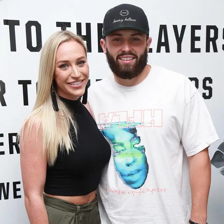 Baker Mayfield and Emily Wilkinson