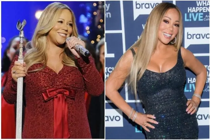 Mariah Carey (52 anos) – 15 Kg