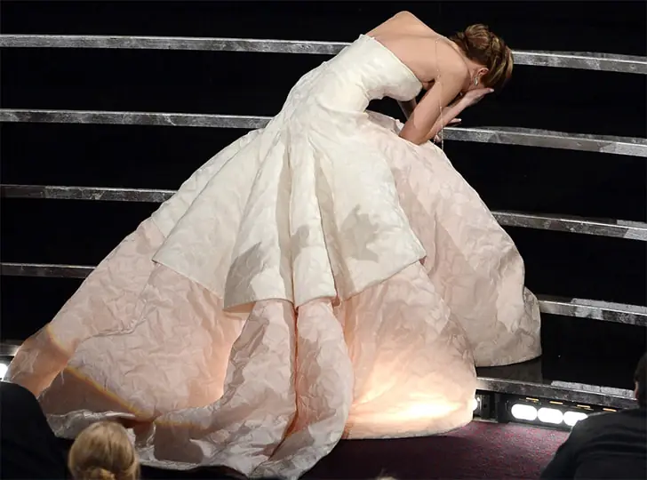 Jennifer Lawrence’s Oscar-winning Stumble
