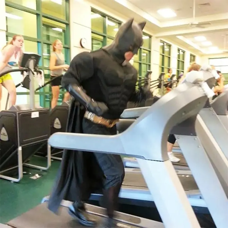 Batman Takes on the Treadmill