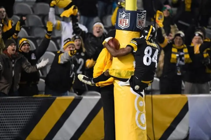 Goal Post Gets a Hug
