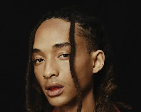 Jaden Smith Strips Down to Red Paint for His Debut Christian Louboutin Collection