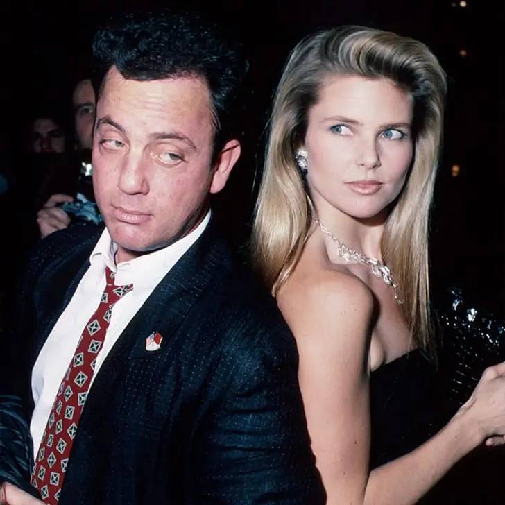 Billy Joel With His Uptown Girl Christie Brinkley In 1982