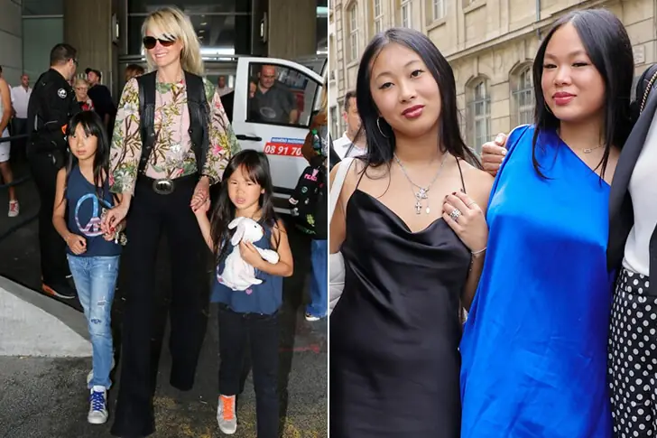 Jade Odette Smet, Joy Smet et Laeticia Hallyday