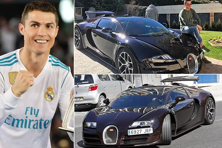 CRISTIANO RONALDO – BUGATTI VEYRON, ESTIMÉE À ENVIRON 2,5 MILLIONS DE DOLLARS