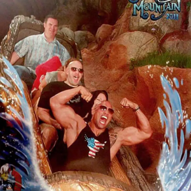 Rock semble avoir retrouvé l’enfant en lui à Disneyland