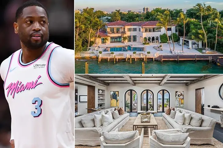 Dwyane Wade – Miami Beach, $22 Million